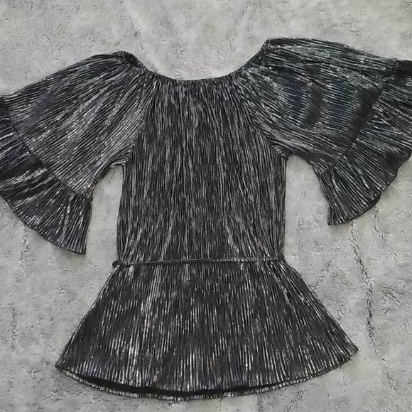 silver metallic blouse - Picture 7 of 9